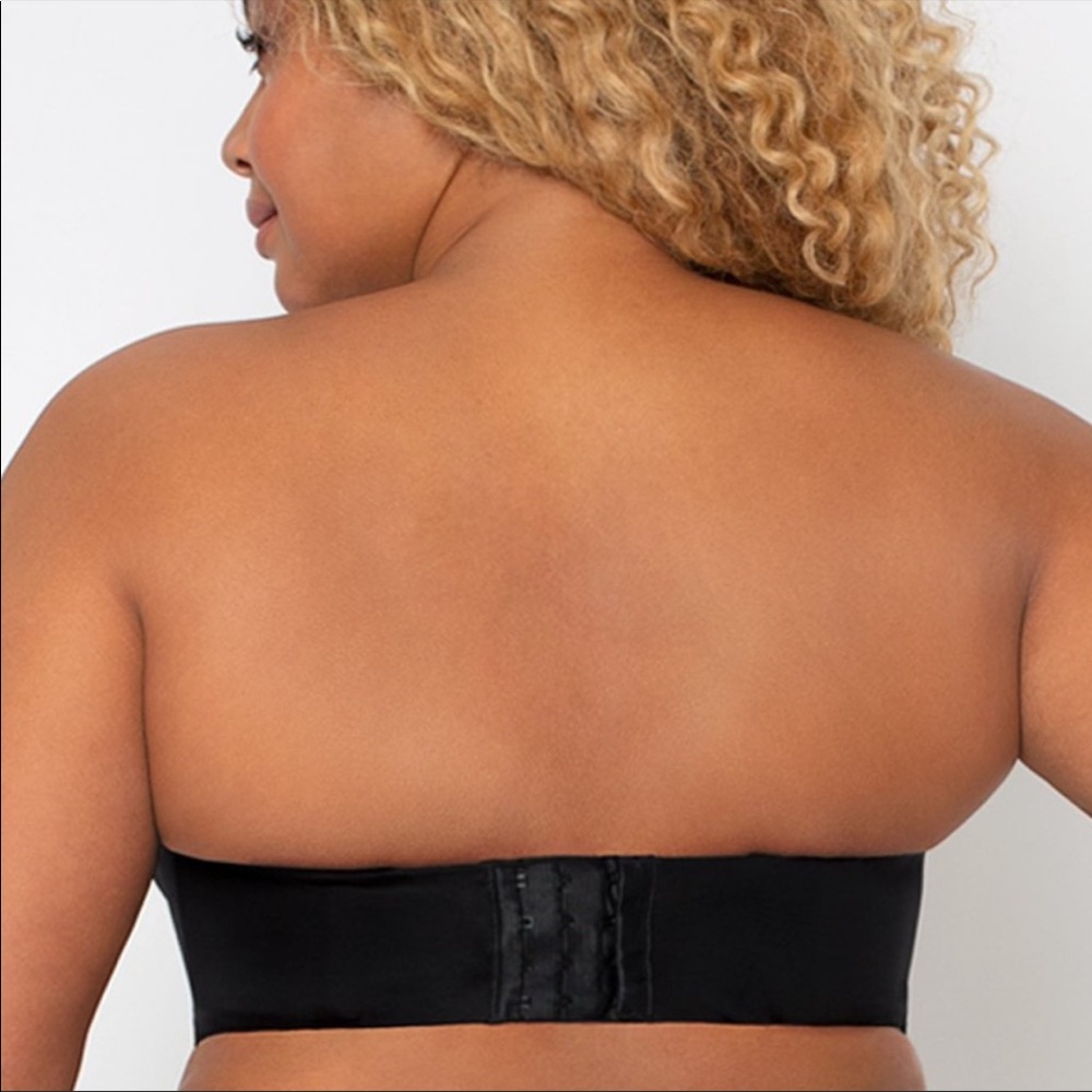 Curvy Couture Intimates Strapless Black Lace Bra 38H - Picture 5 of 6